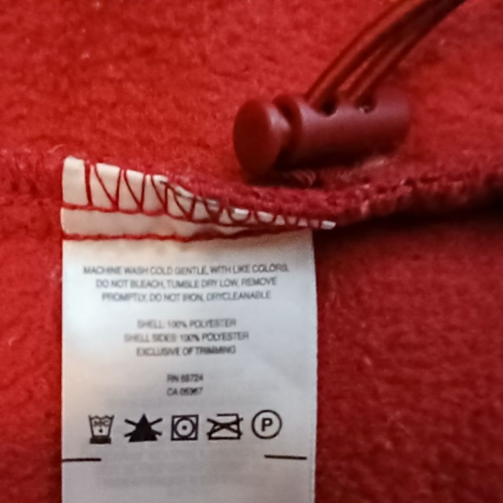Columbia Red Full Zip Jacket. Size S - Picture 5 of 8